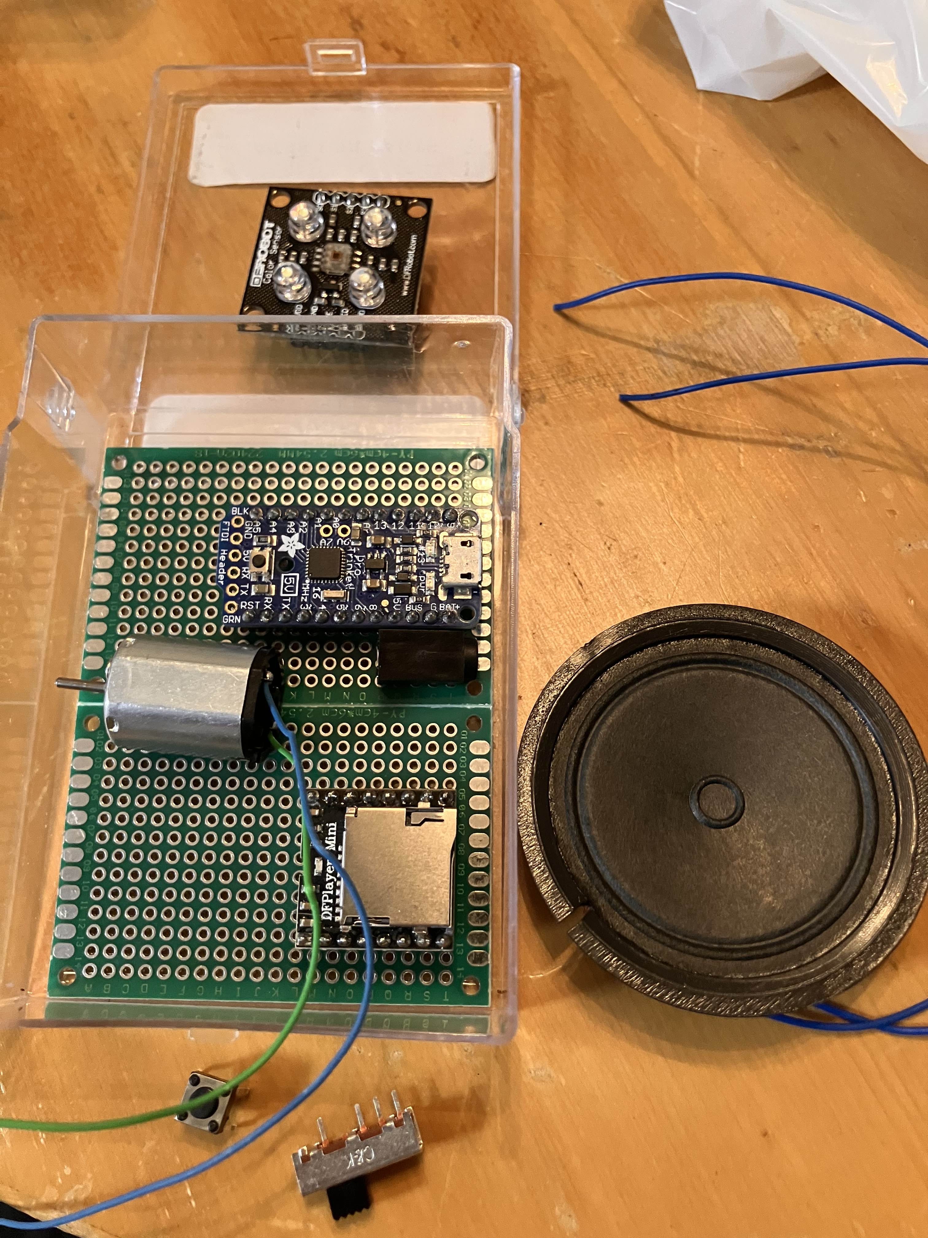 Other parts in a plastic box