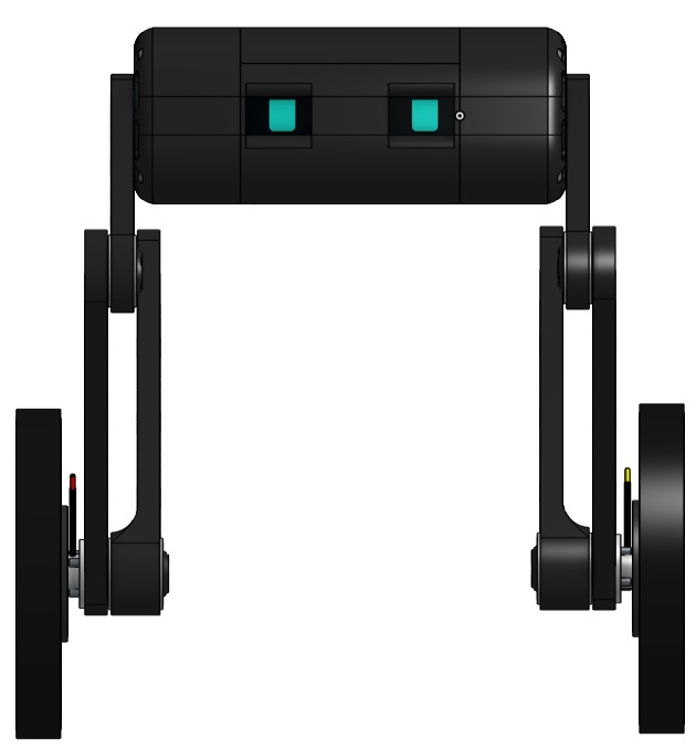Front view of the robot