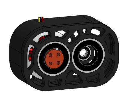 Robot side with motor gears