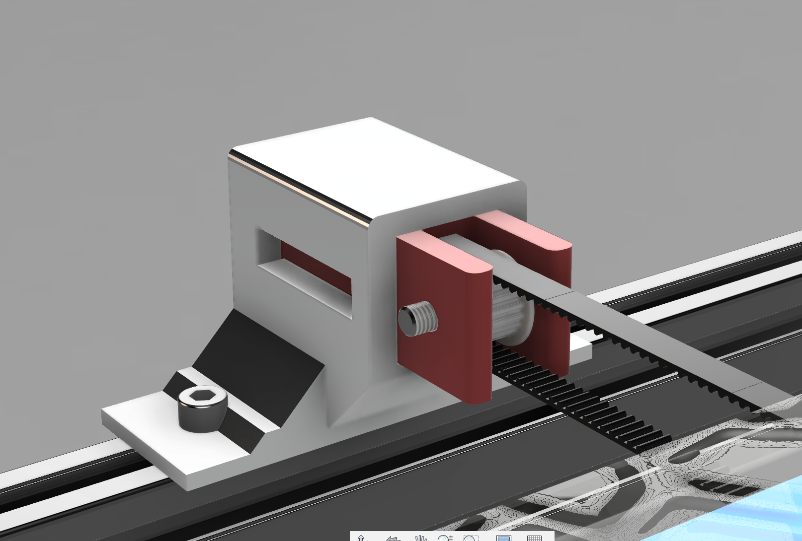 idler pulley belt tensioner holder