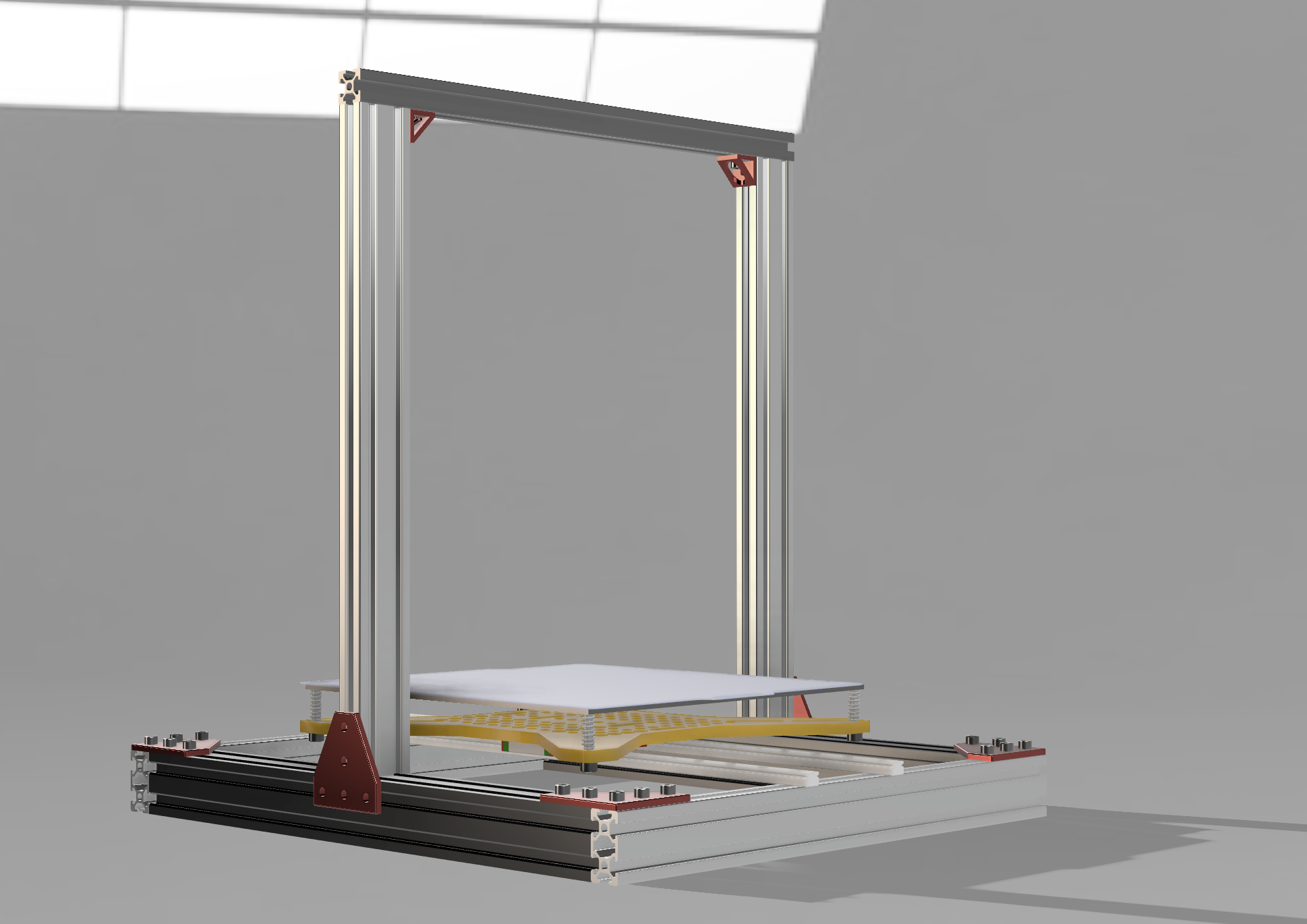 pic of fusion 360 with the 4040 base extrusions
