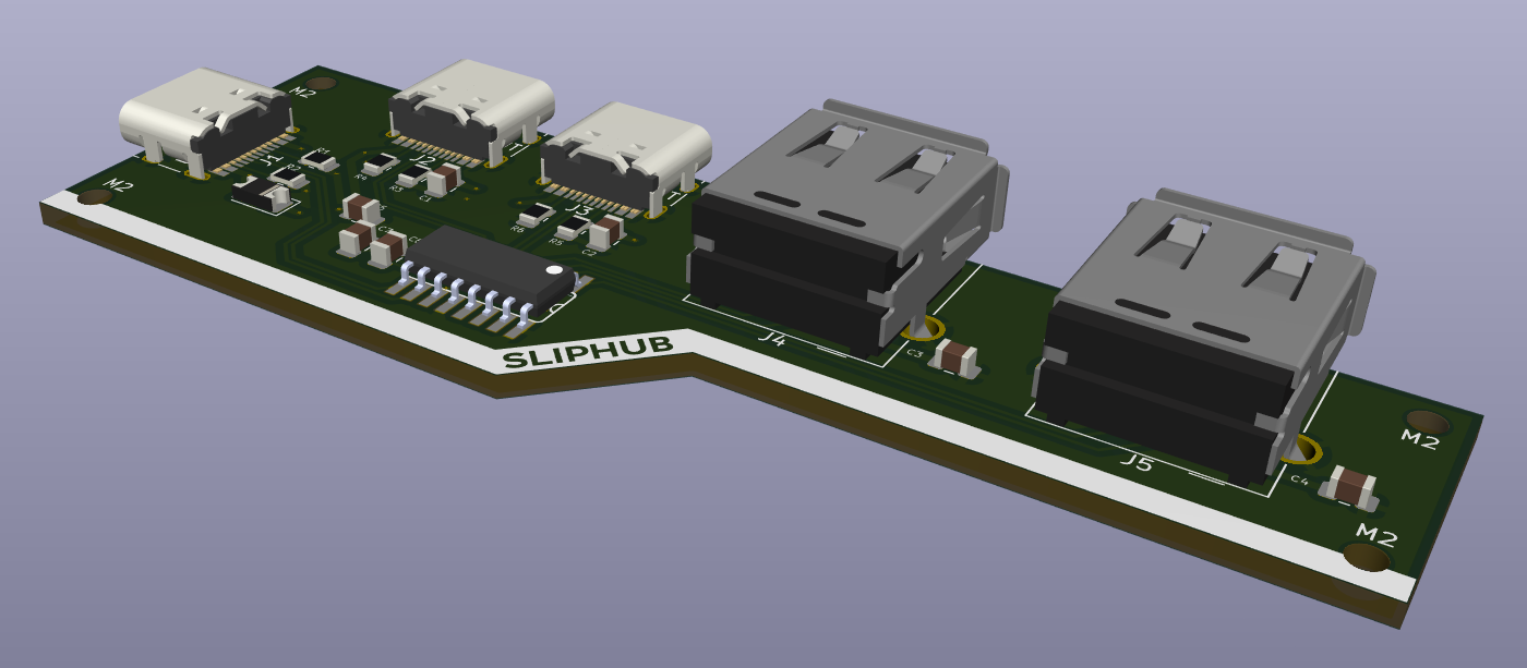 sliphub pcb 3d model