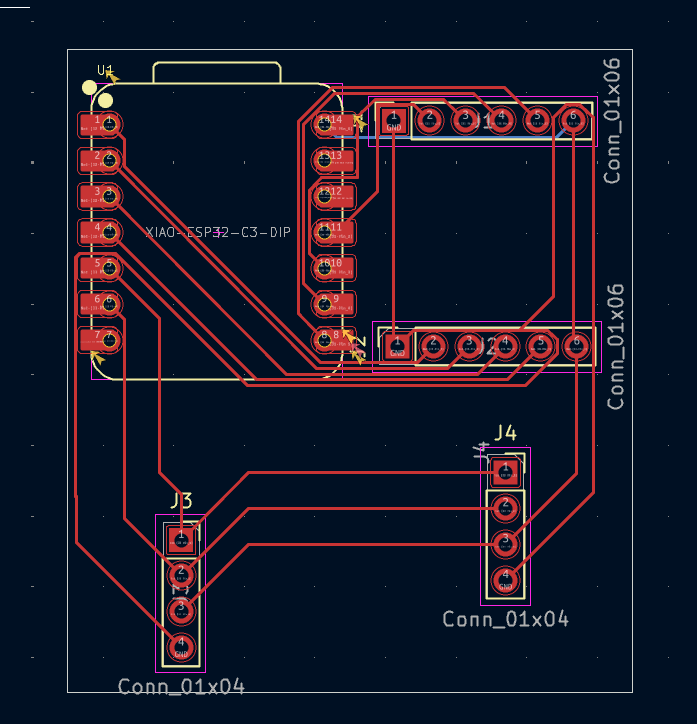 redesigned pcb