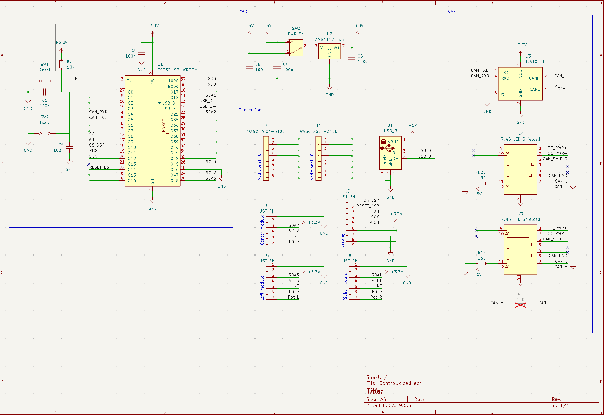 control PCB schematic