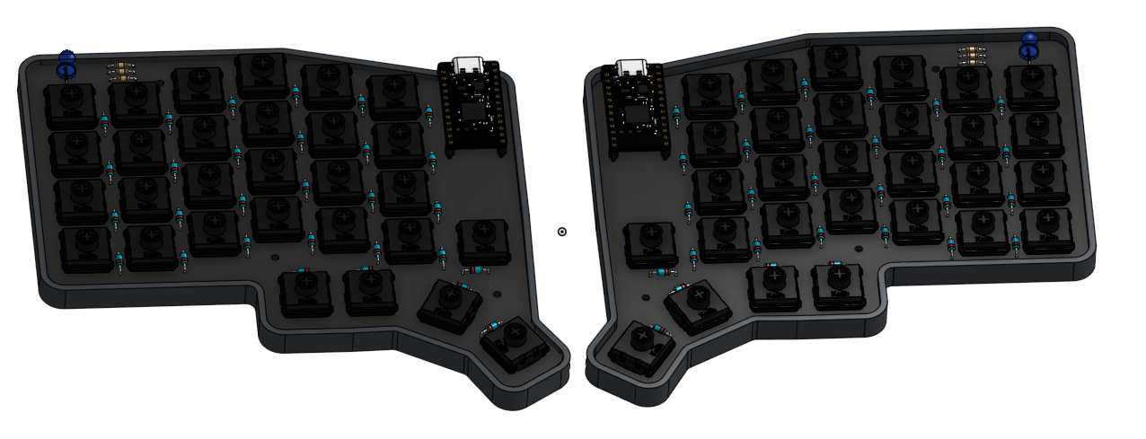 whole keyboard in CAD