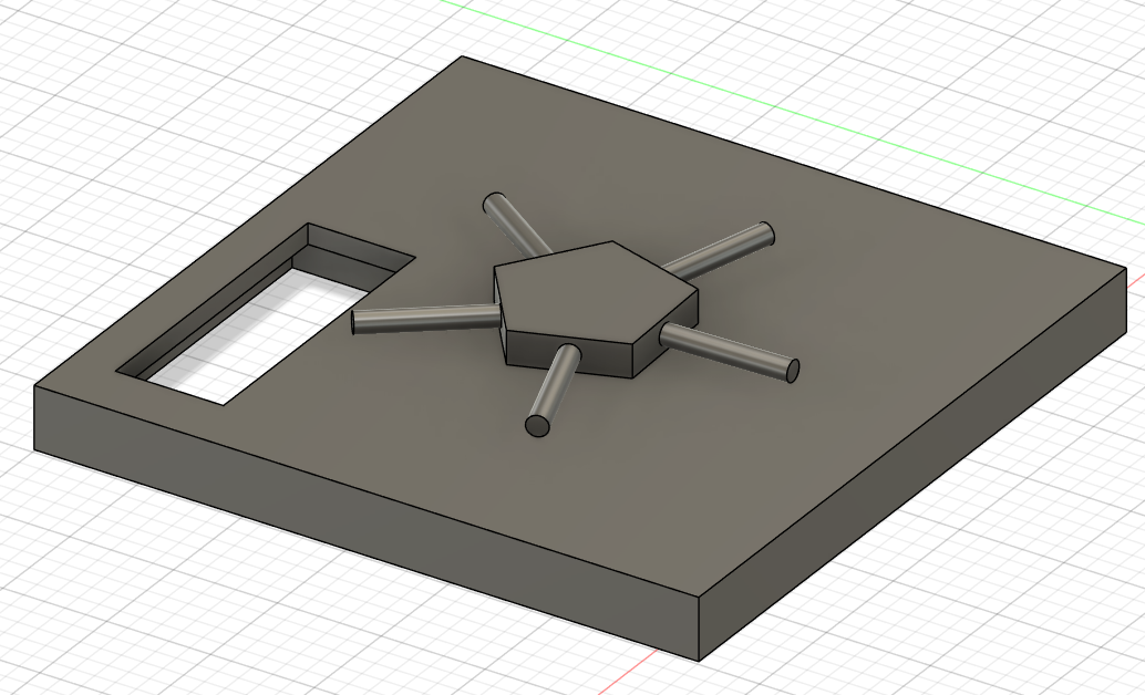 front with the hole for the lcd