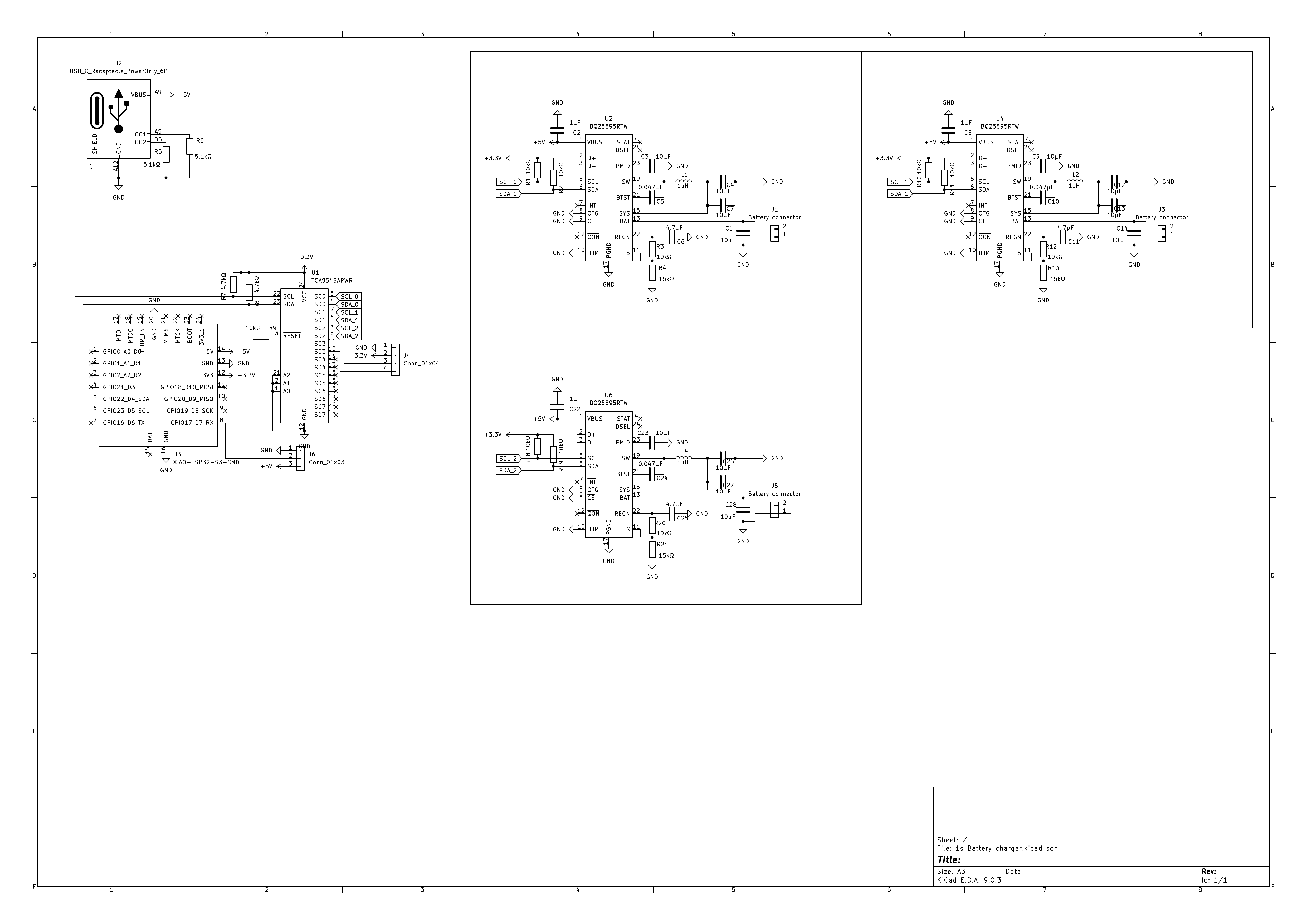 PCB schematics for the universal battery charger