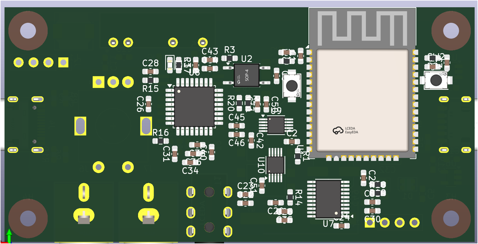 First Version of the BOTTOM PCB
