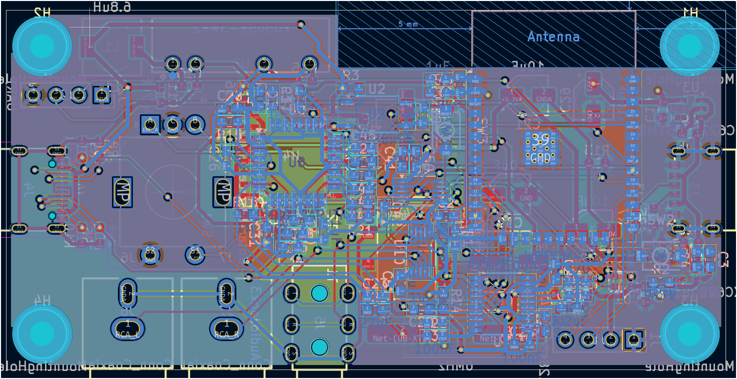 Finalized First Version of Bottom PCB