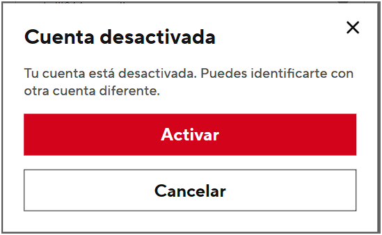 suspended account dialog