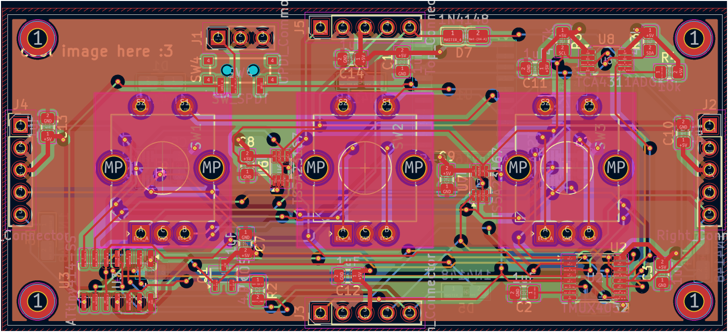 Preliminary Knobs module PCB