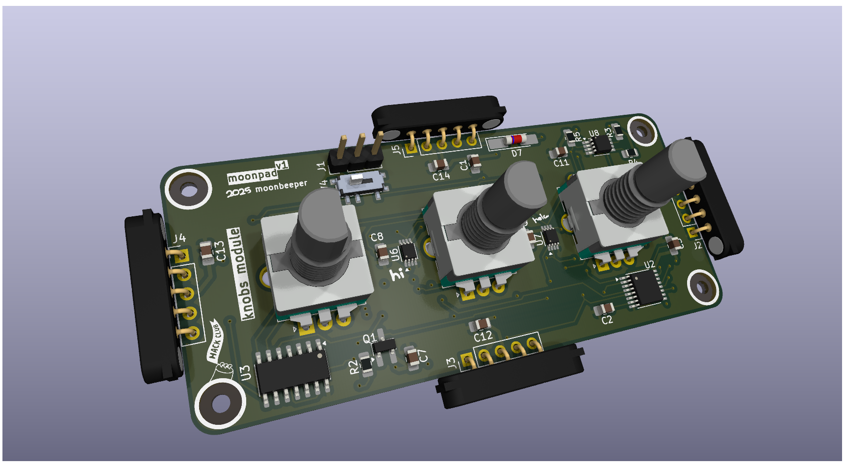 Final Knobs Module PCB Layout