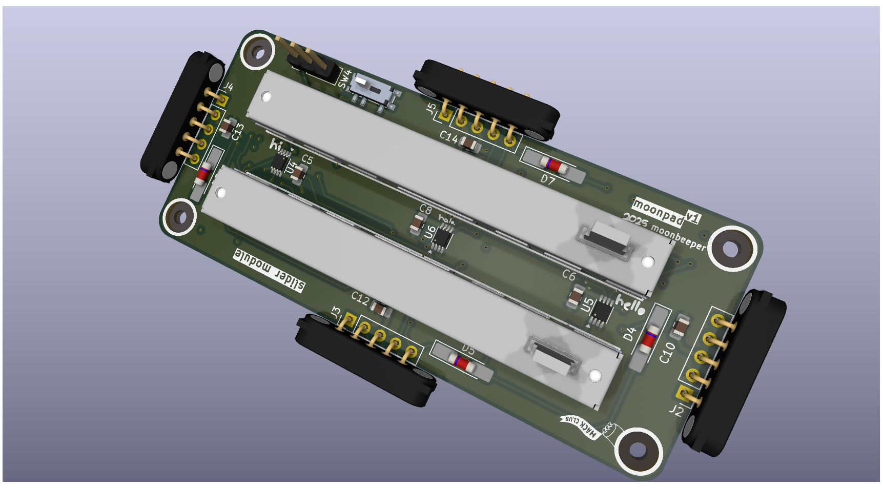 Final Sliders Module PCB Layout