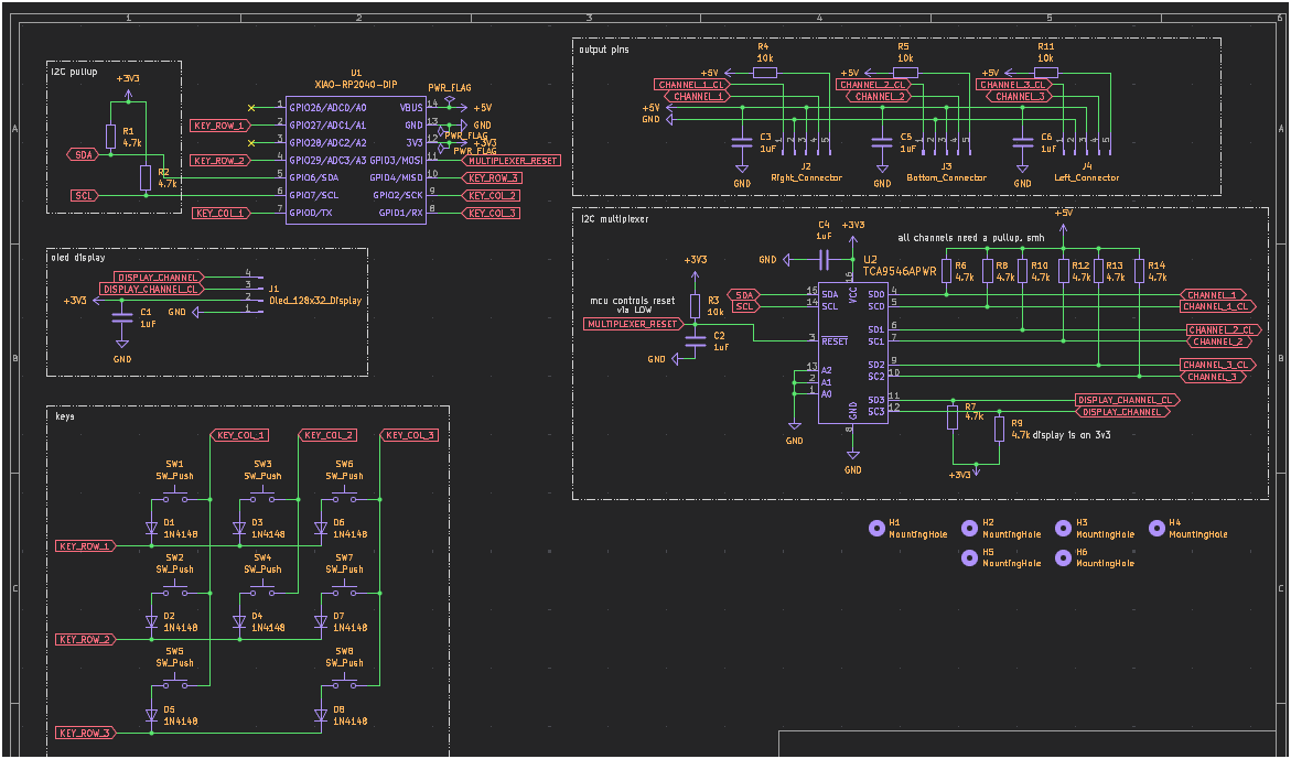 Final Macropad Schematic Layout