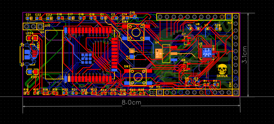 Tweaked PCB