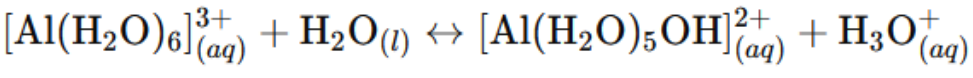 Equation 4 shows the second reaction of Al with water