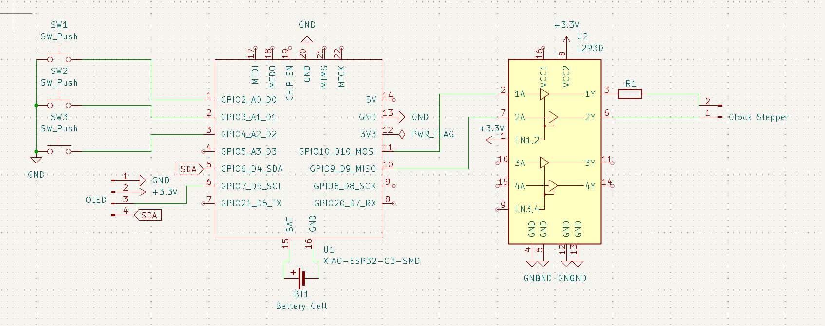 first version of the schematic