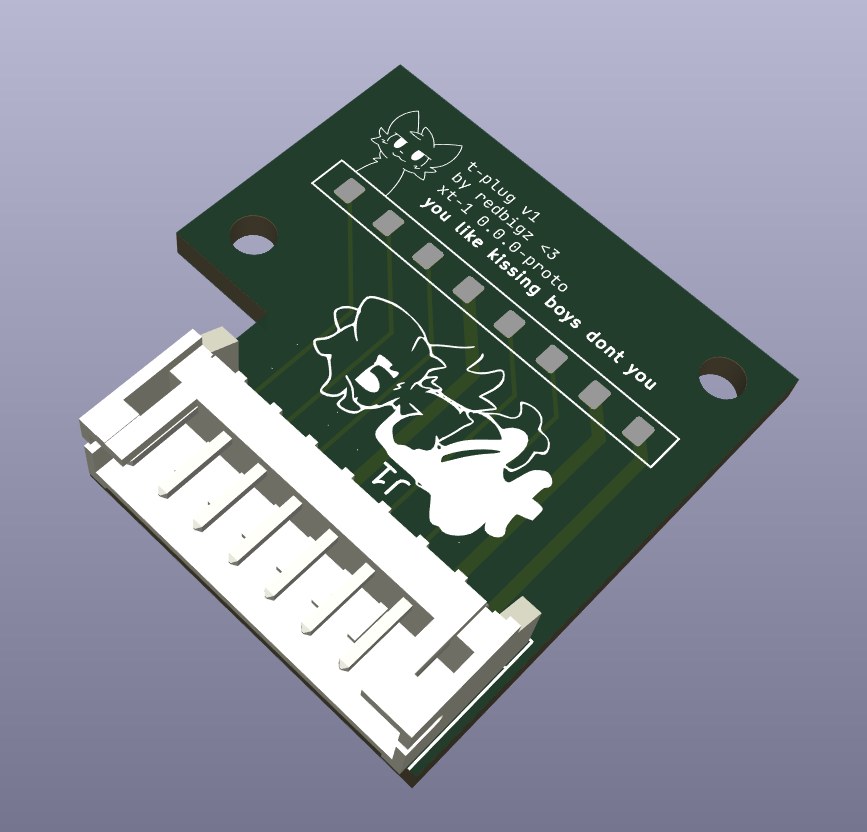tplug female pcb, fixed