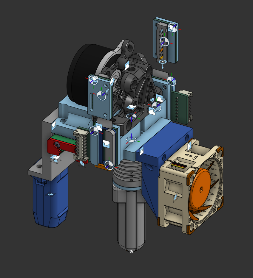the finished toolhead, apart from modules.