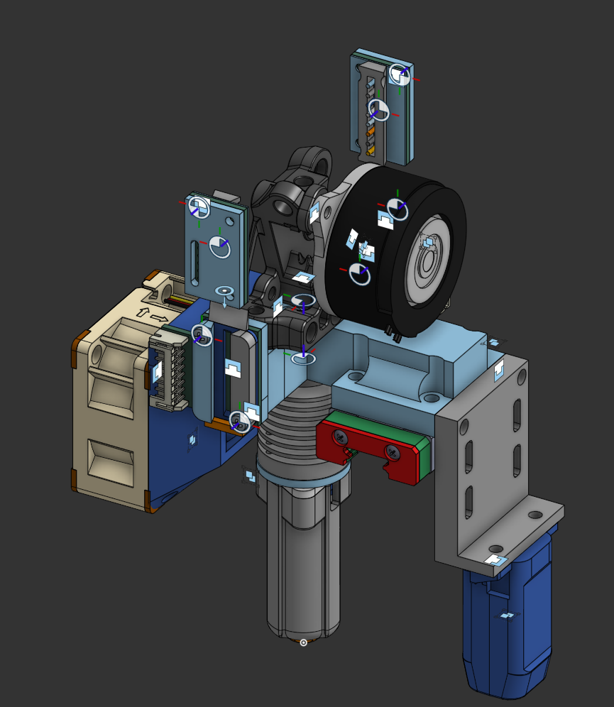 the back side of the toolhead