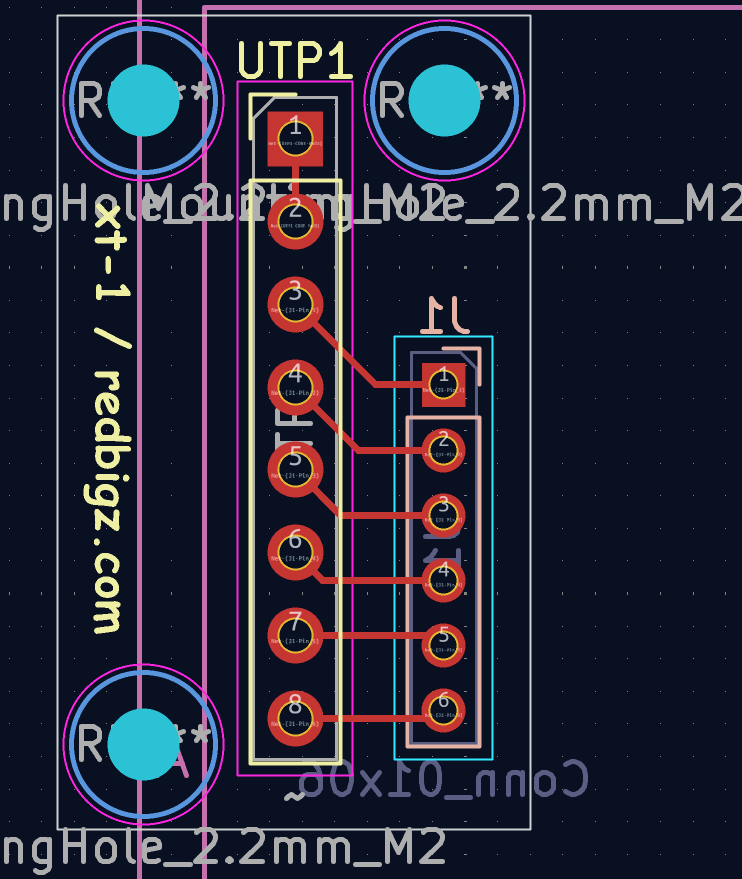 pcb screenshot of the male t-plug