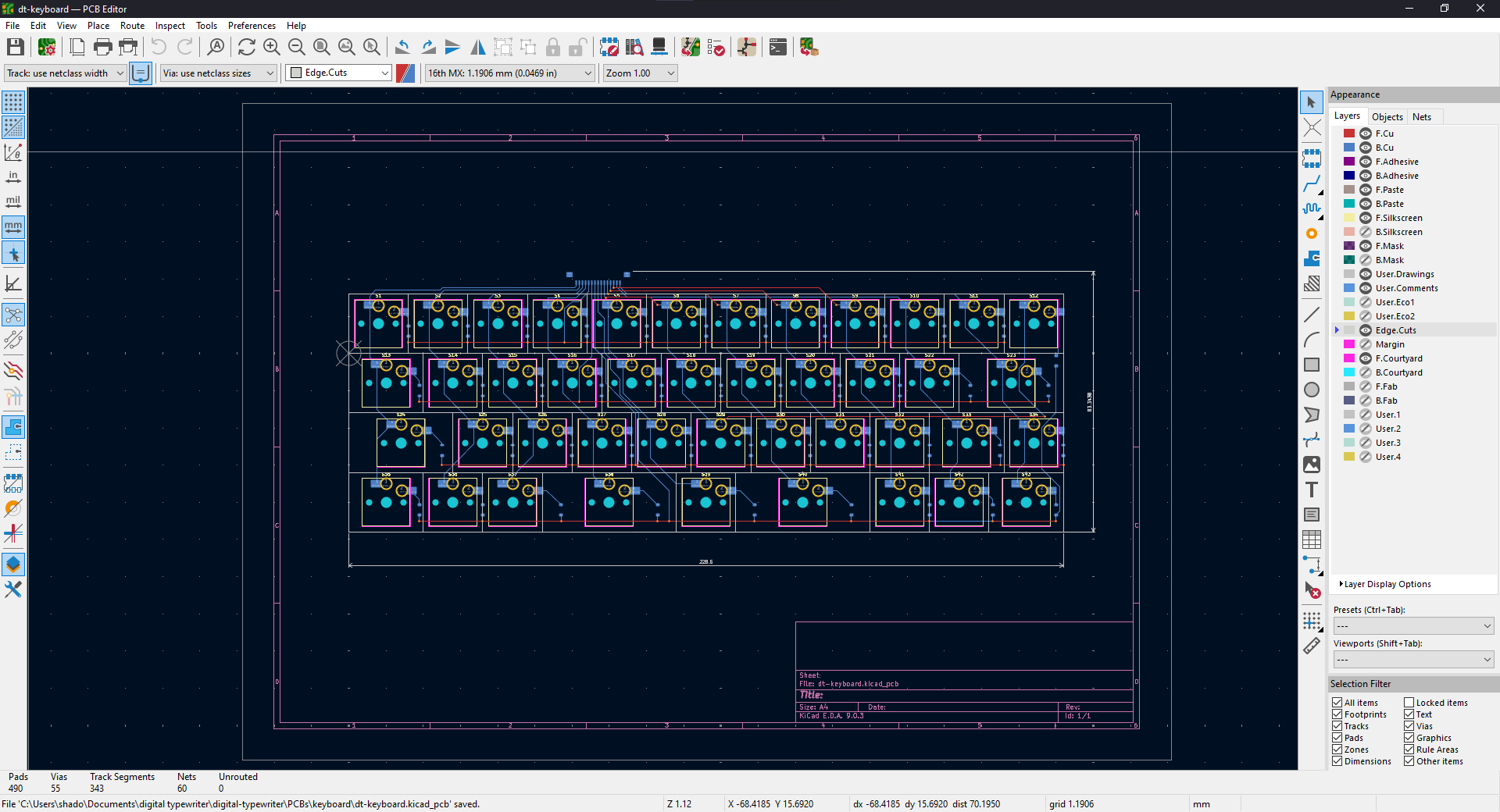 even more completed keyboard layout