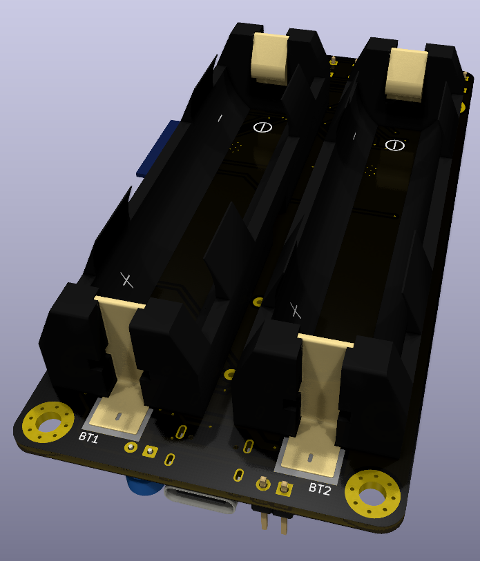Finished PCB Layout View Back