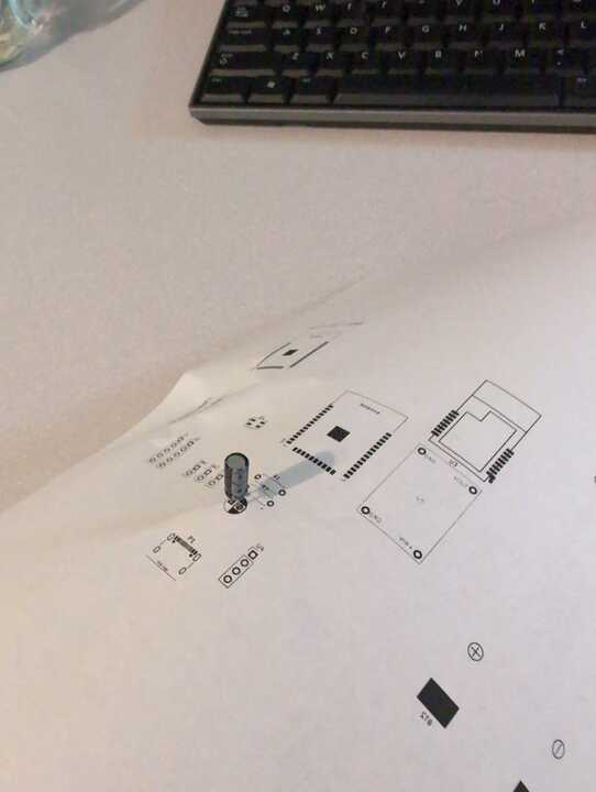 physically printed footprints