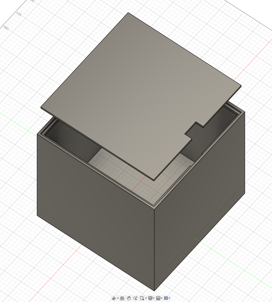 Finished lid and increased size