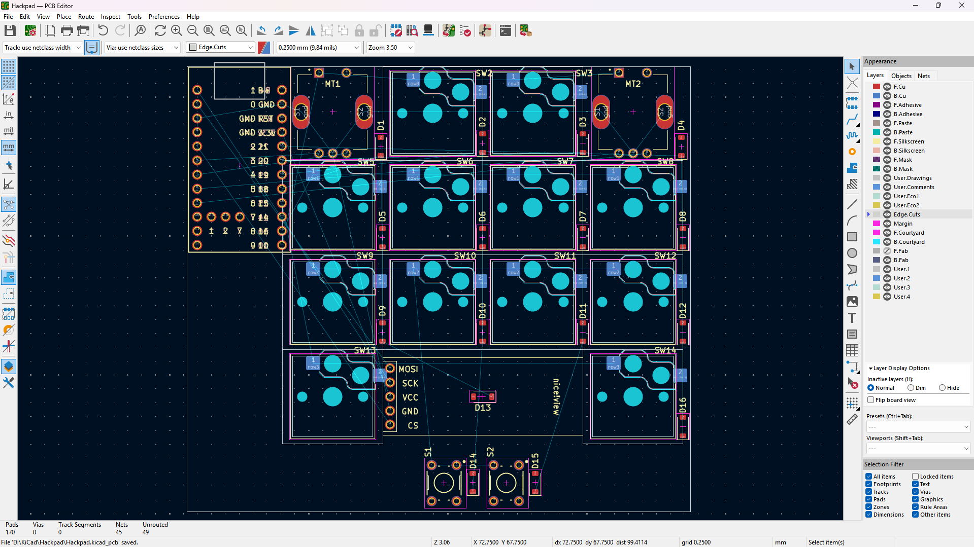 PCB nearly finished