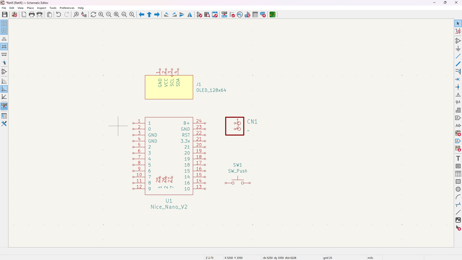 unconnected schematic