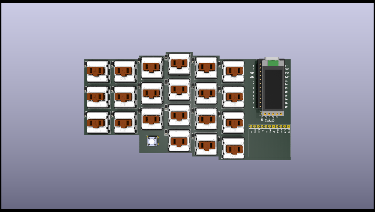 pcb render without routing done