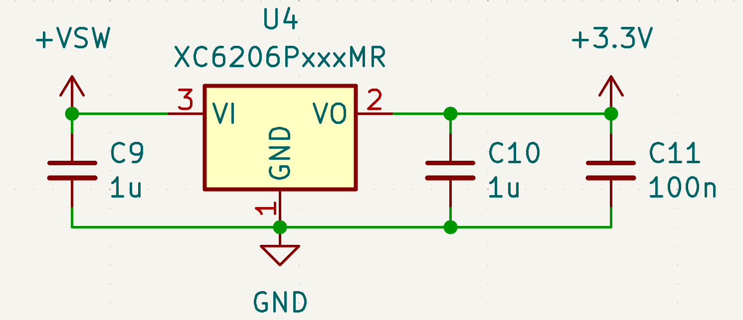 Schematic of the 3.3V circuit
