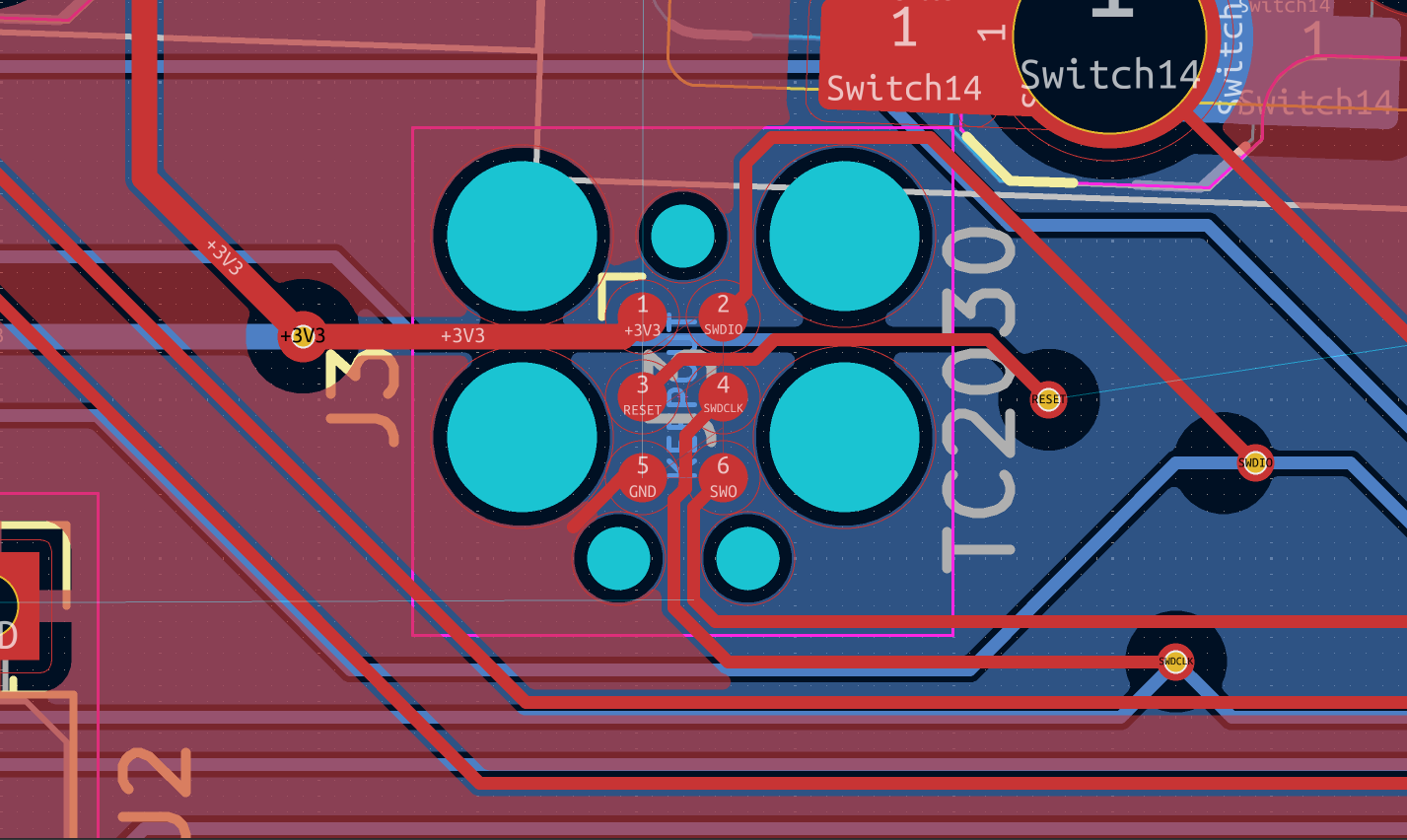 Routed TC2030 connector