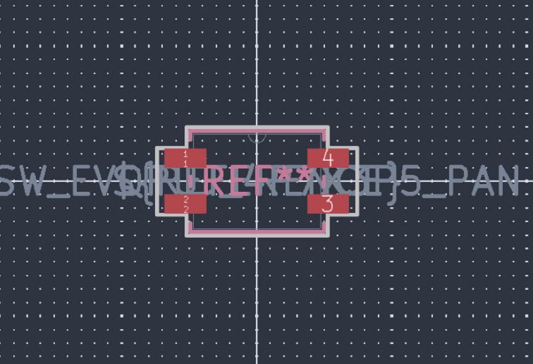 Panasonic push button footprint