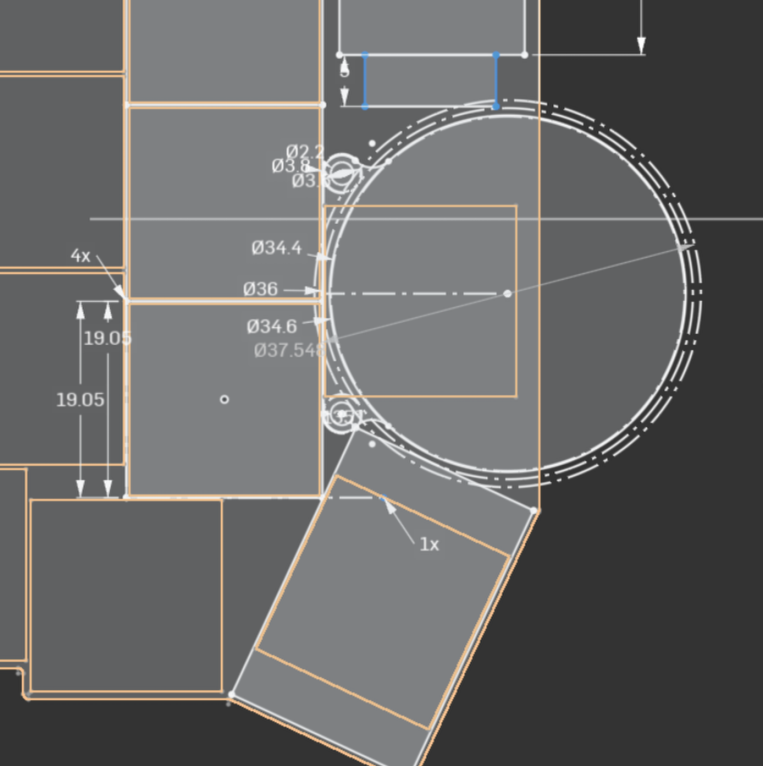 PCB size and perimeter decided