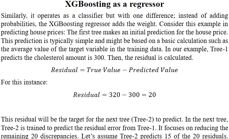 XGBoosting as a regressor